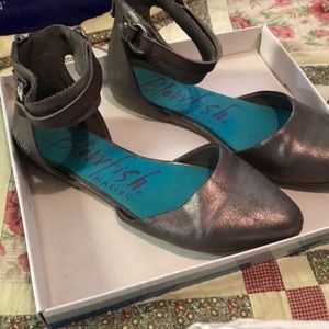 Blowfish flats. Silver. Barely worn.